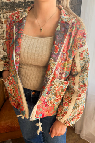Vintage Bloom Patchwork Jacket