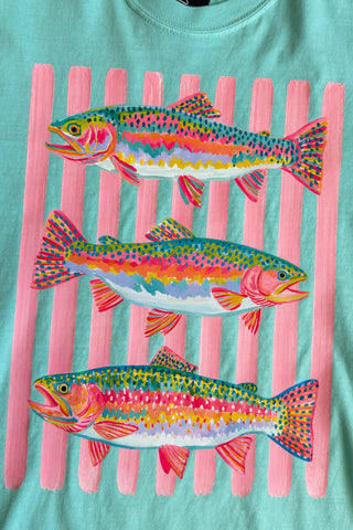 Rainbow Trout Comfort Colors Graphic Tee