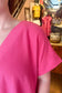 Nealy Fuchsia Airflow V-Neck Top