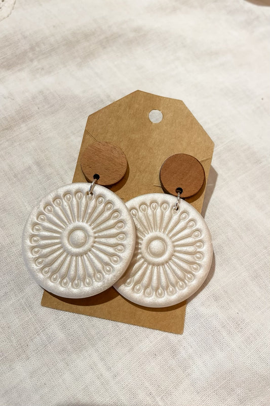 Stamped Burst Earrings