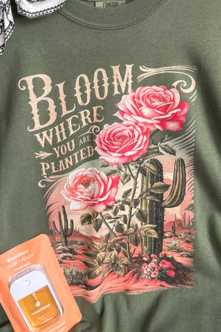 Bloom Where You Are Planted Western Tee