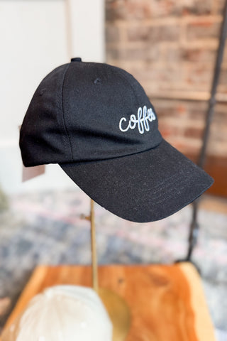 Coffee Lovers Embroidered Baseball Cap (3 Colors)