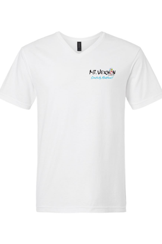 Mt.Vernon City Logo Gildan V-Neck Softstyle Short Sleeve Tee