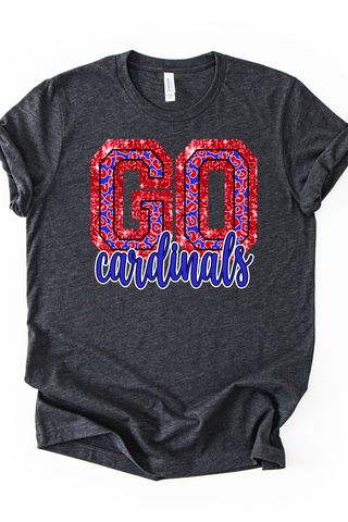 Woodlawn Cardinals Bling Made To Order Tee