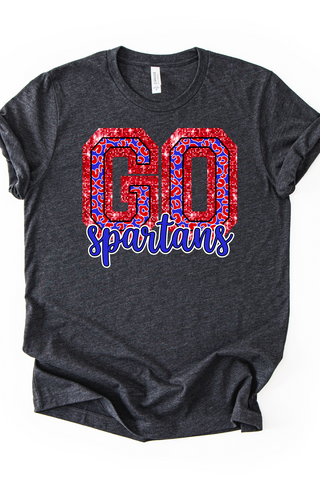 Waltonville Spartans Bling Made To Order Tee