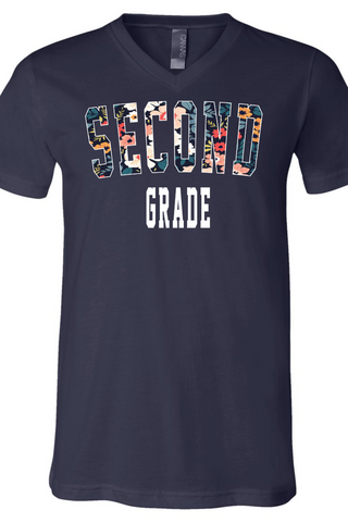 Floral Teacher Tee