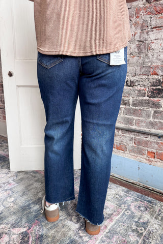 Risen High Rise Slim Barrel Jeans