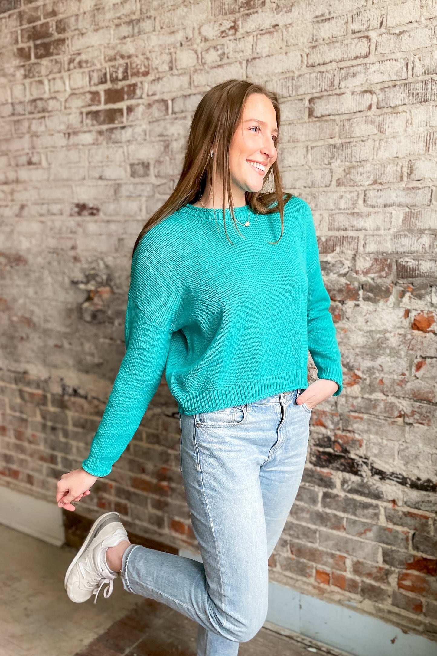 Turquoise Luck Sweater