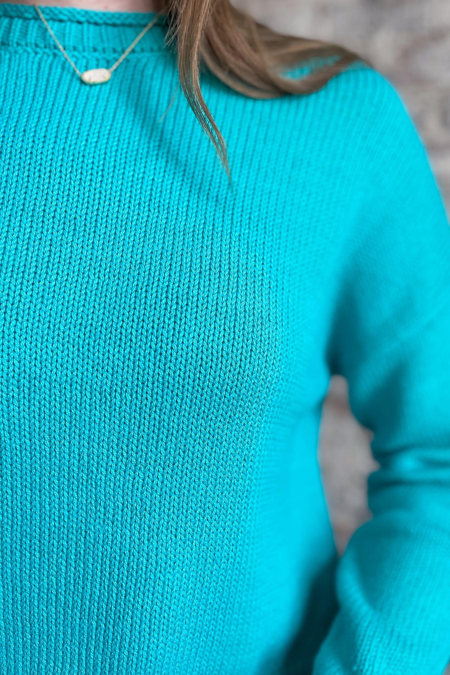 Turquoise Luck Sweater