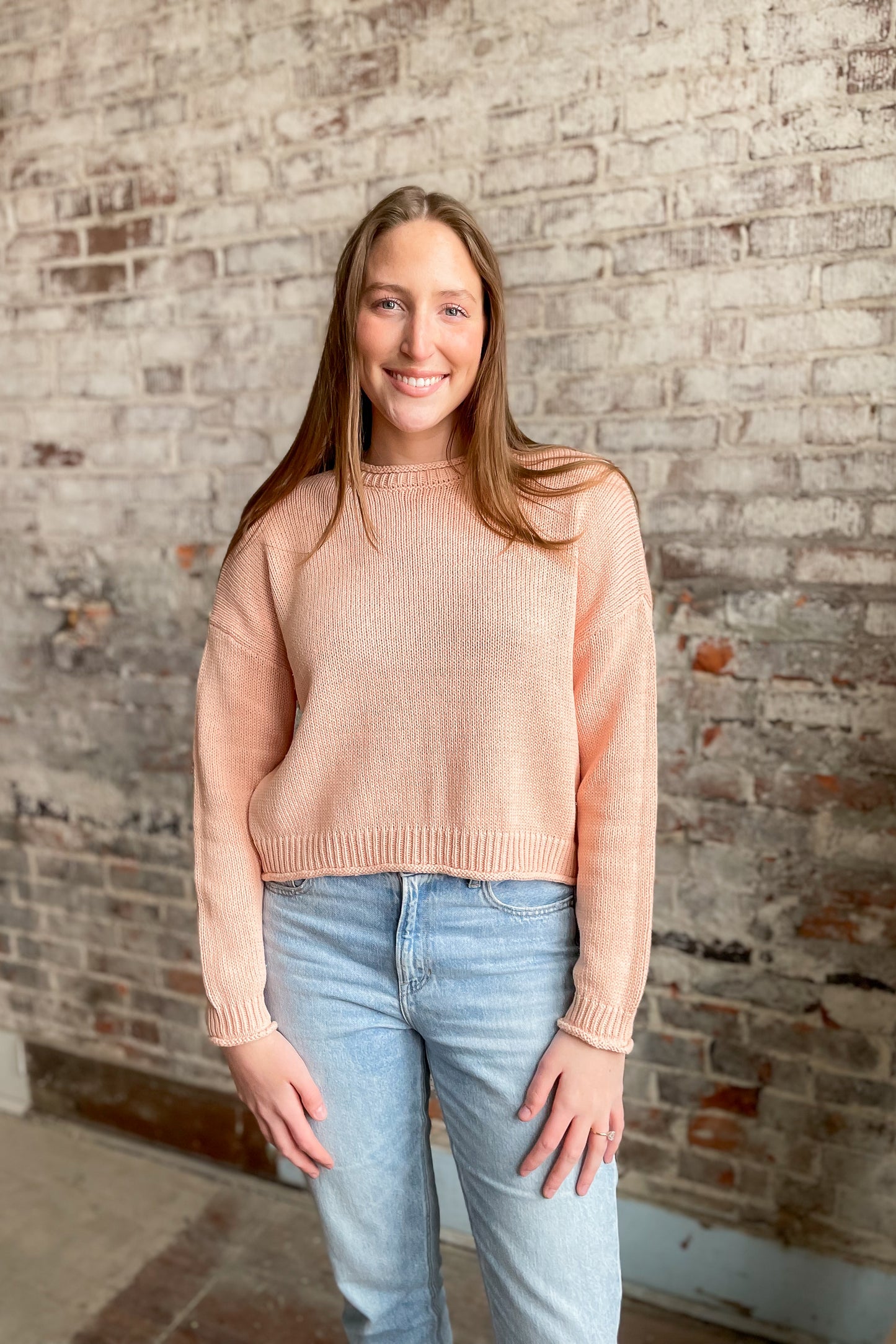 Peach Dreams Sweater