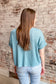 Teal Tide Short Sleeve Sweater Top