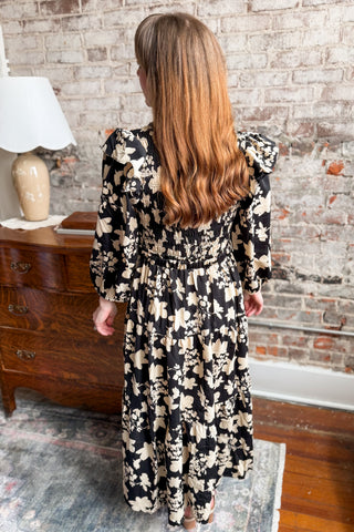 Kenzie Black Floral Dress
