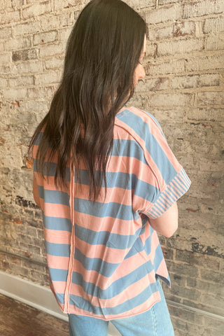 Peace and Stripes Top