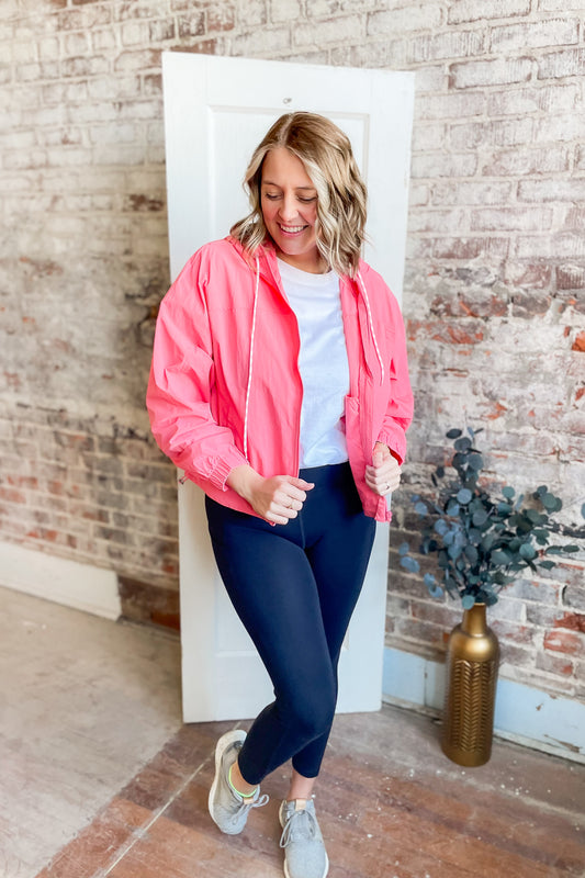 Coral Wind Breaker Jacket