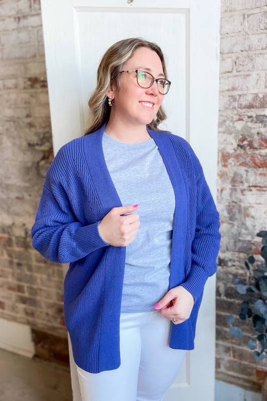 Marlin Eyelet Cardigan