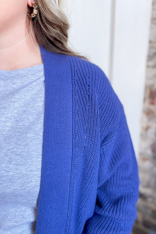 Marlin Eyelet Cardigan