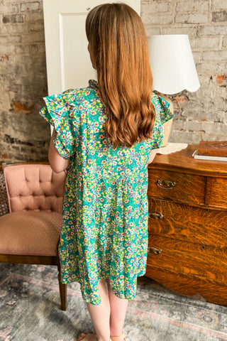 Jessie Green Mix Print Floral Dress
