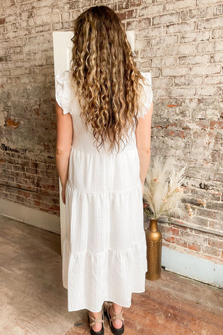 Joy Seersucker Organza Midi Dress (2 Colors)