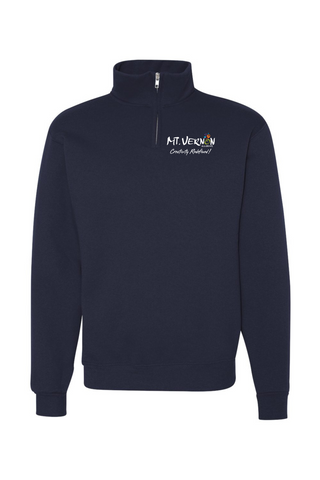 Mt.Vernon City Logo Jerzees Quarter Zip Sweatshirt