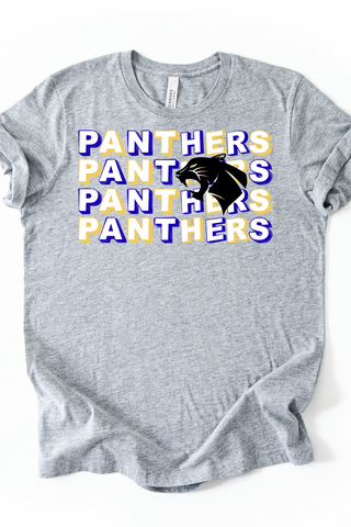 Field Panthers On Repeat Font Made to Order Tee