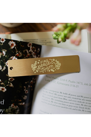 Find Peace Brass Ruler