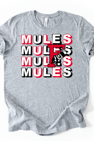 Fairfield Mules on Repeat Made to Order Tee