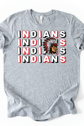 Wayne City Indians On Repeat Made to Order Tee