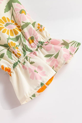 Color Pop Boho Floral Blouse