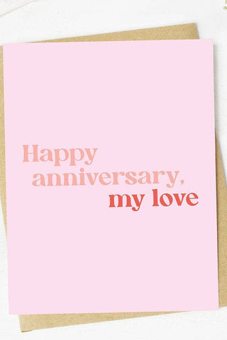 "Happy anniversary my love" Anniversary Card