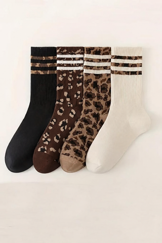 The Wild Side Crew Socks (Multiple Colors)