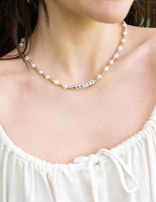 Worthy Letter Necklace
