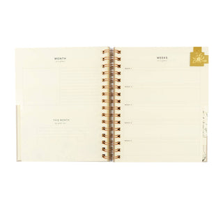 12-Month Undated Spiral Planner: Magnolia Springs Design