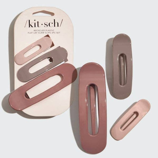 KITSCH Flat Lay Claw Clips- Ultra Glossy Terracotta