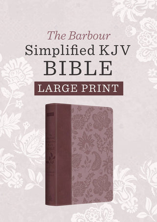 Barbour Simplified KJV Large Print- Plum & Paisley
