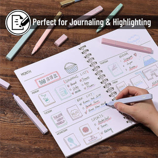 Mr. Pen 12-Pack Aesthetic No Bleed Highlighters & Pens