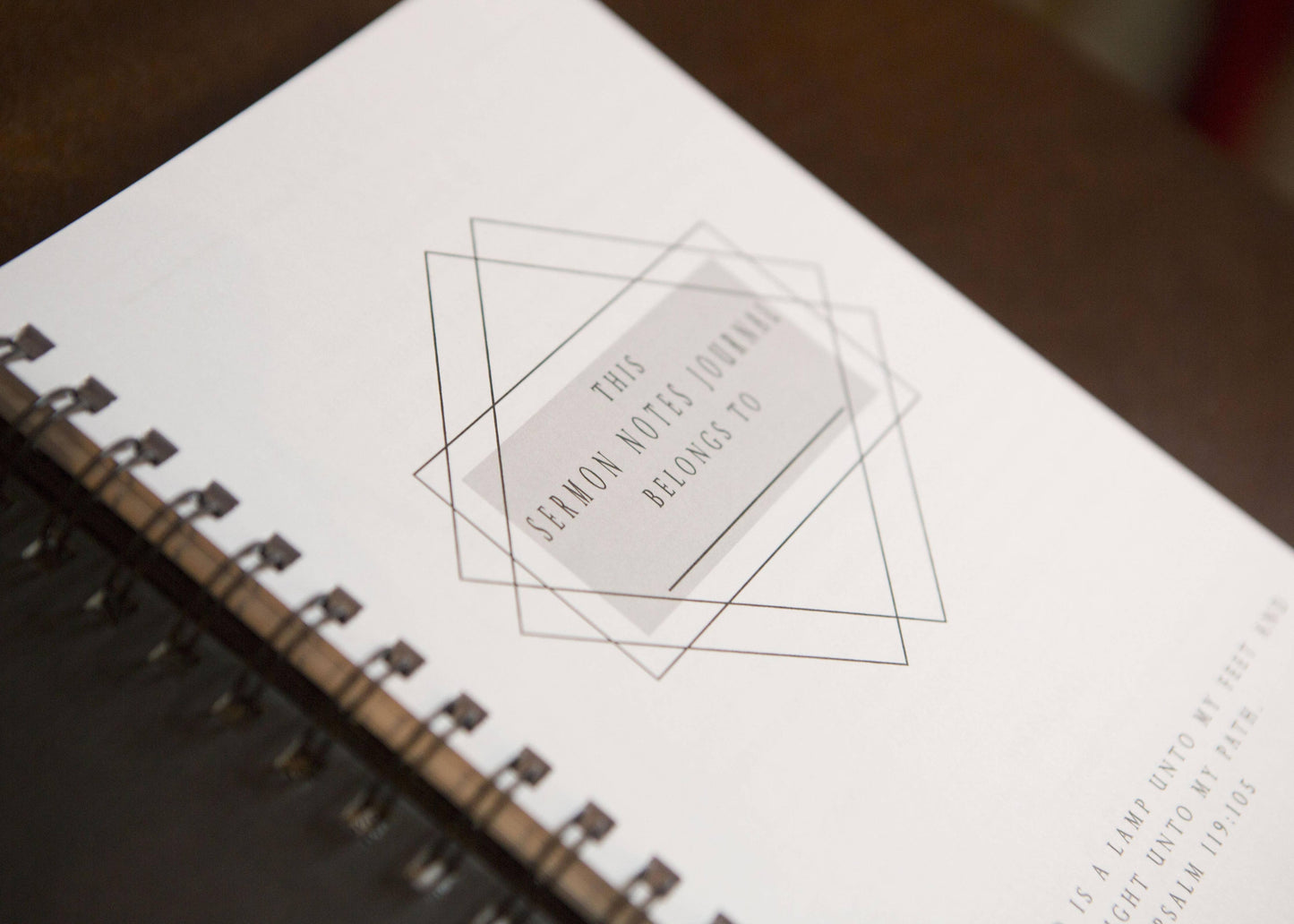 Men's Sermon Notebook Journal