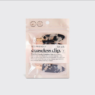 Kitsch 4 Pc. Set Black Terrazzo Creaseless Clips