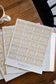 Cream Gold Foil Bible Tabs