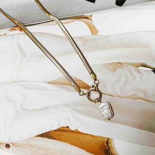 Mother Of Pearl Gold Necklace