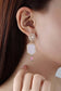 White Pearl Pickleball Earrings