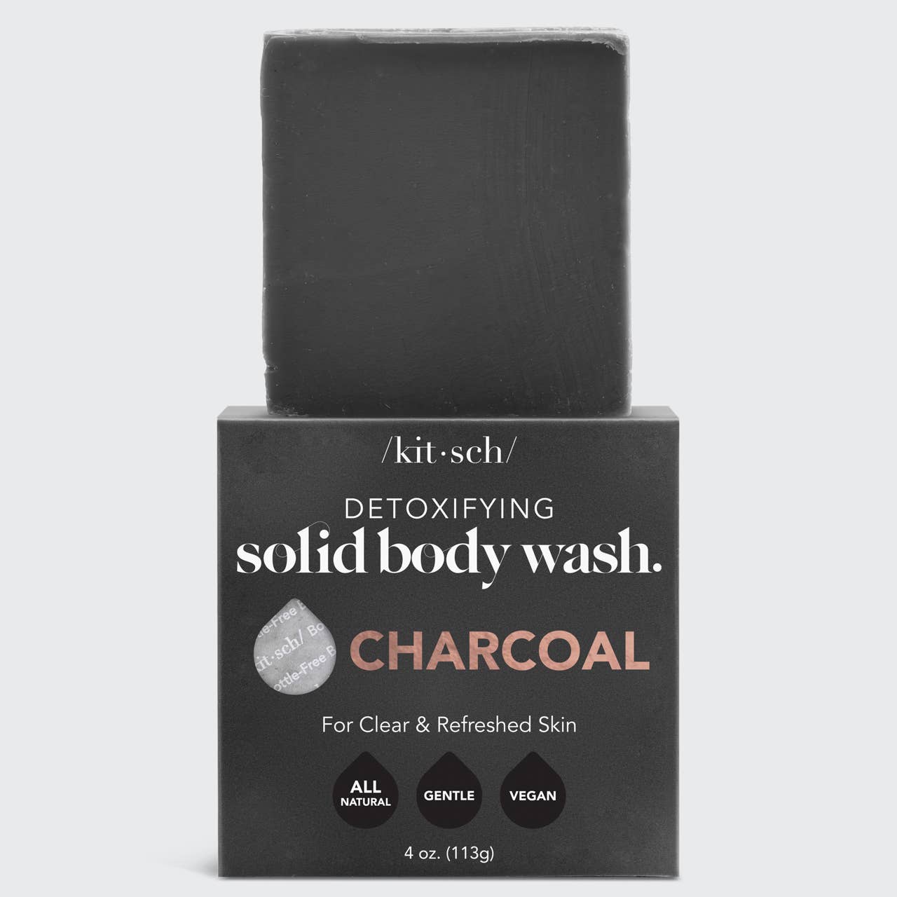 KITSCH Charcoal Detoxifying Body Wash Bar