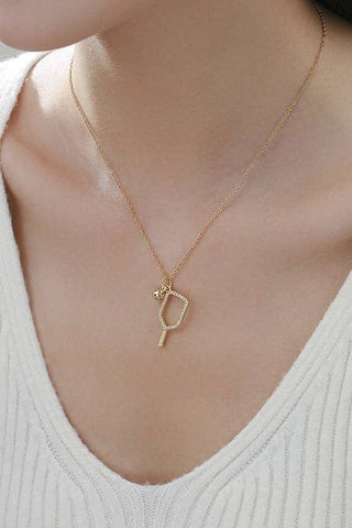 For the Love of Pickleball Necklace
