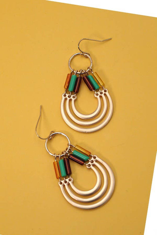 Beaded Teardrop Earrings