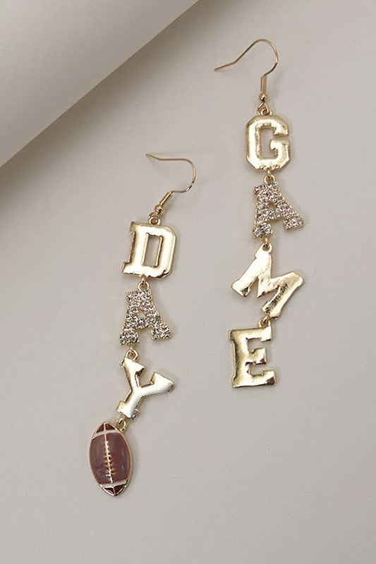 Rhinestone Game Day Earrings