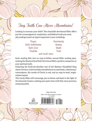 Polka Dot Mustard Seed Faith SKJV Devotional Bible