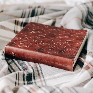 ESV Chestnut Leaves Single Column Journaling Bible