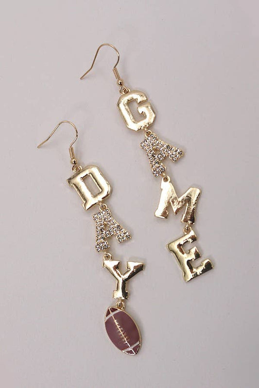 Rhinestone Game Day Earrings