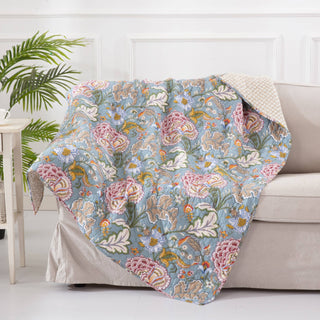 Angelica Quilted Throw: Multi