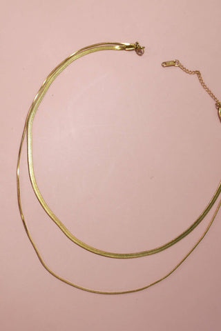 Audrey Gold Multi Layer Necklace