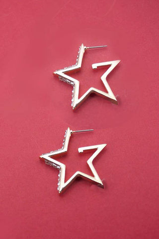 Baguette Star Earrings